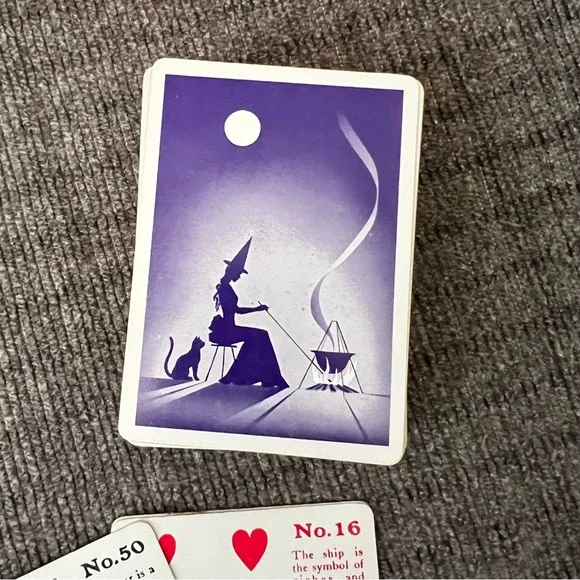 🔮Vintage Gypsy Witch Fortune Telling Cards w Instructions Card Deck - Picture 4 of 8